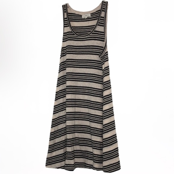 LOU & GREY HORIZONTAL STRIPED SLEEVELESS DRESS SIZE XS - Picture 1 of 4